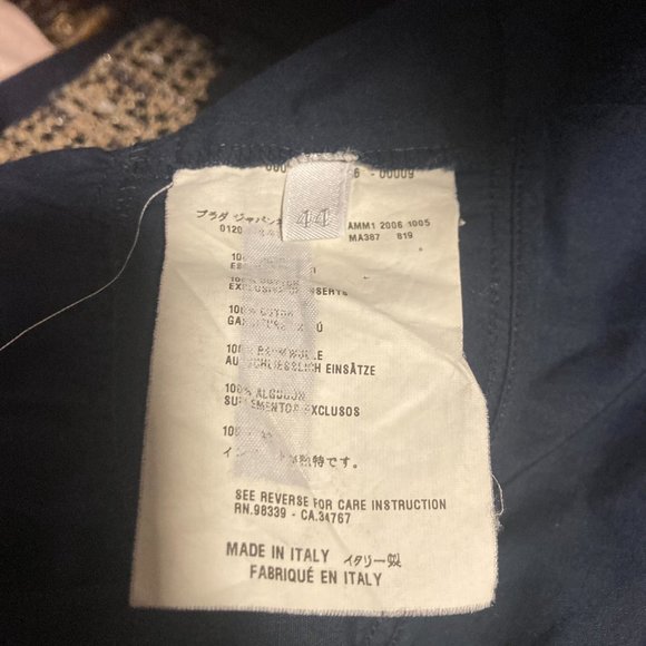 Navy Miu Miu Vintage Sleeveless Peplum Top - Picture 7 of 8